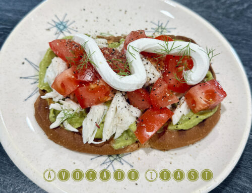 Crab Meat 🦀 Topped Avocado Toast