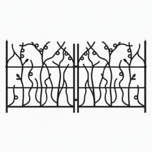 Short fence to keep dogs out of garden