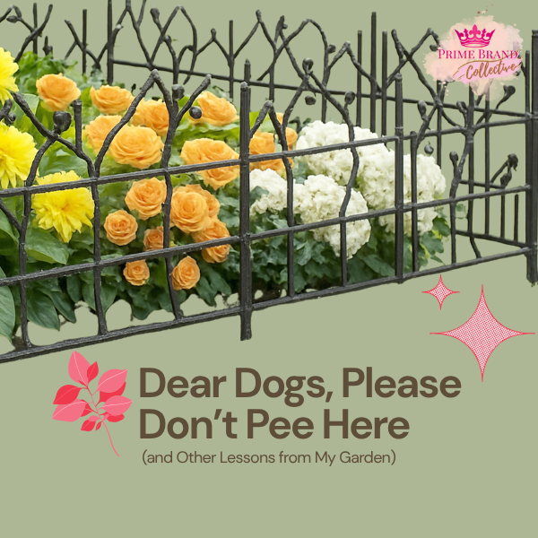 Dear Dogs, Please Don’t Pee Here (and Other Lessons from My Garden)🌿