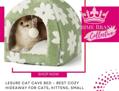LeSure Cat Cave Bed – Best Cozy Hideaway for Cats, Kittens, Small Dogs & Puppies