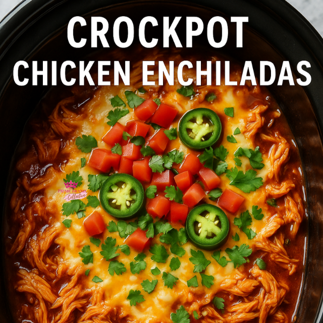 The Ultimate Crockpot Chicken Enchiladas (Without the Tortillas!)